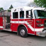 Engine 28-13 after training at Neason Hill Elementary