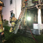 crew ladders porch roof overhaul 150x150 - Highland Ave Duplex Fire, Assist to Meadville Central