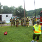 west mead 1 firefighters by trailer 150x150 - Trailer Fire on Sugar Creek Lane