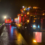 Route 19 large tow truck on scene of a vehicle accident on Thurston Road