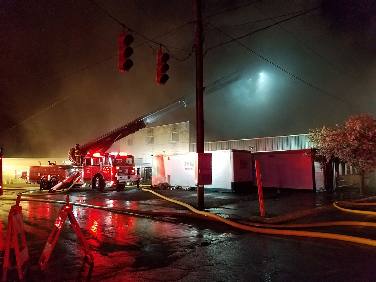 South Main Street Fire in Cambridge Springs West Mead 1 VFC