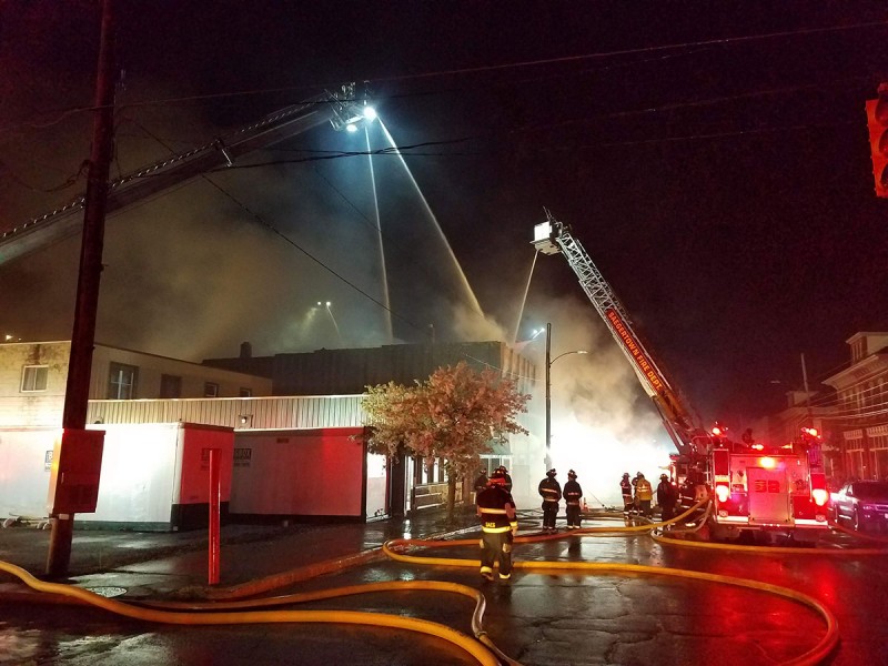 South Main Street Fire in Cambridge Springs West Mead 1 VFC