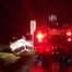 28-14 is parked beside an overturned vehicle on Williamson Road