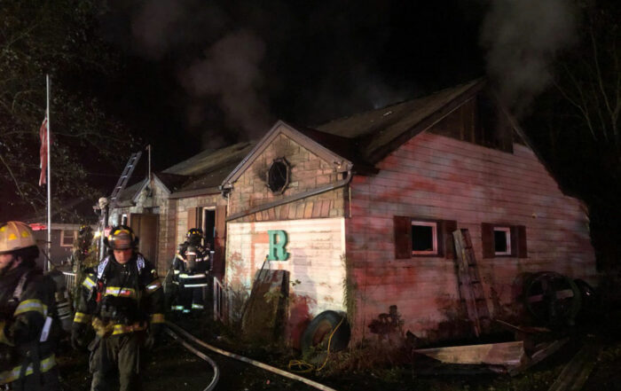 Exterior of S Mosiertown Rd house that burned Nov 7, 2021