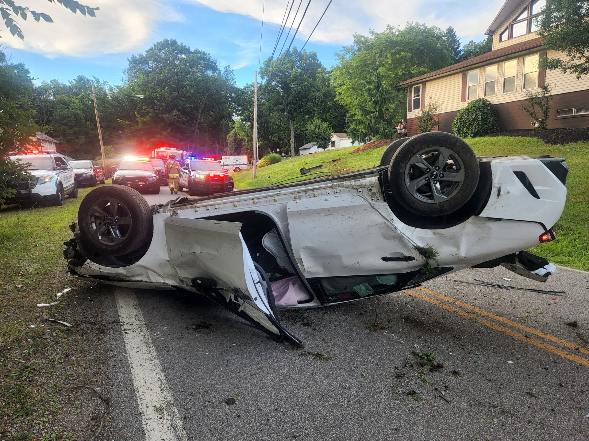 Single Car Accident Leaving The Scene