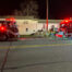Engine 28-12 in front of the Maples Efficiencies in Cochranton