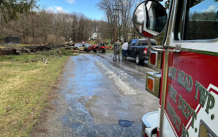 28-12 on scene of a tree down on 3rd St