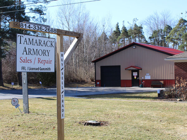 Tamarack Armory shop sign