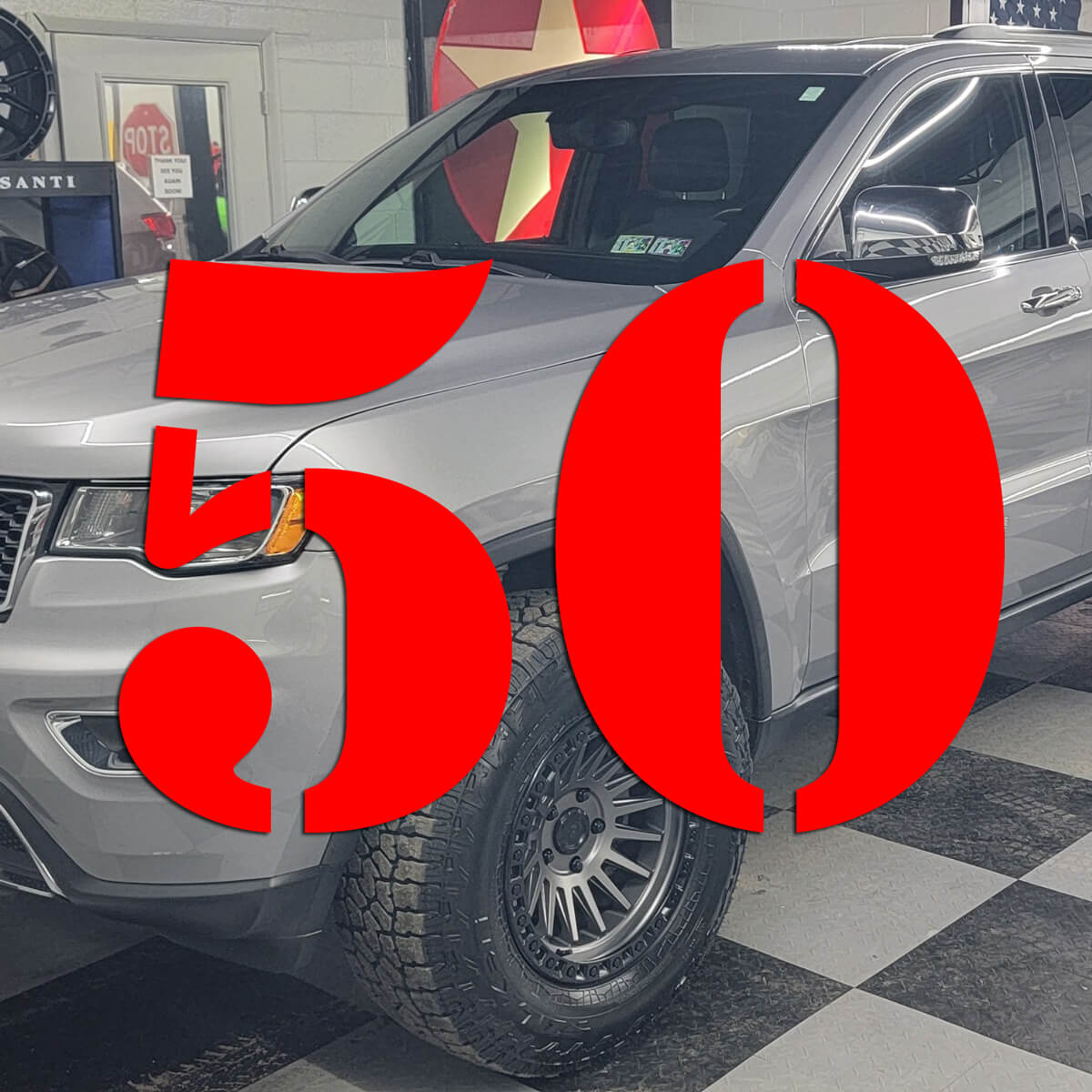 50 chances on 2019 Jeep raffle